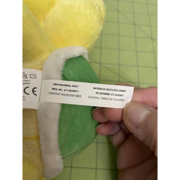 Super Mario Nintendo Koopa Troopa Turtle 8" Plush 2019 Stuffed Animal Yellow - Picture 9 of 10